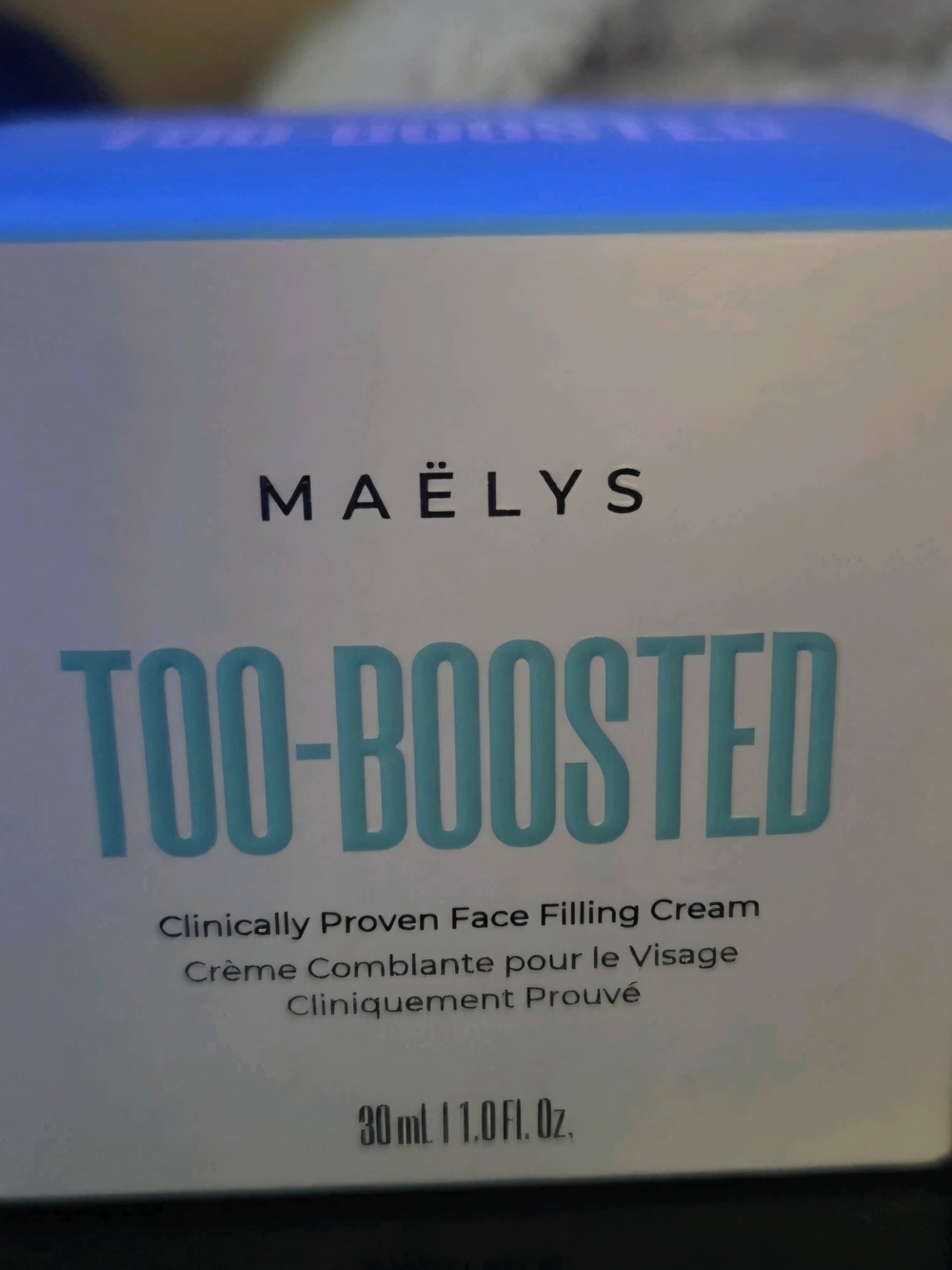 Maëlys Too-Boosted Face Filling Moisturizer — Hydrating Cream in Blue